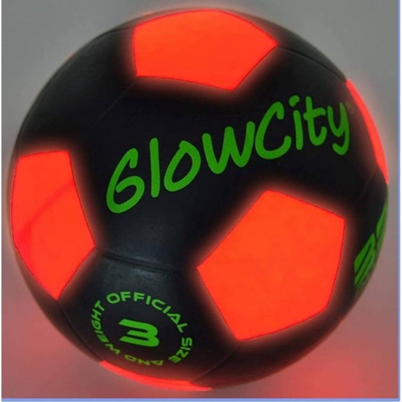 GlowCity Light Up LED Soccer Ball - Blazing Red Edition New In Bag - Picture 1 of 3